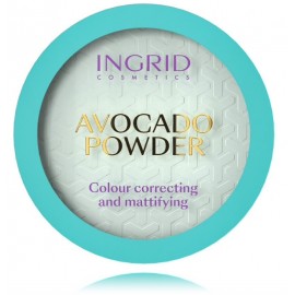 Ingrid Avocado Powder Colour Correcting and Mattifying koriģējoša un matēta efekta kompaktais pūderis sejai