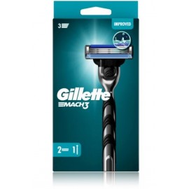 Gillette Mach3 skuveklis un 2 maināmas galviņas