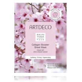 Artdeco Skin Yoga Collagen Booster Sheet Mask intensīvi atjaunojoša lokšņu maska ​​ar kolagēnu un ķiršu ziedu ekstraktu