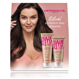 Dermacol Hair Ritual Brunette Set komplekts tumšiem matiem (250 ml. šampūns + 200 ml. kondicionieris)