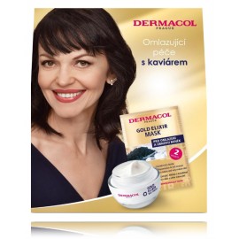 Dermacol Gold Elixir atjaunojošs komplekts sejai (50 ml. dienas krēms + 2 x 8 g. maska)