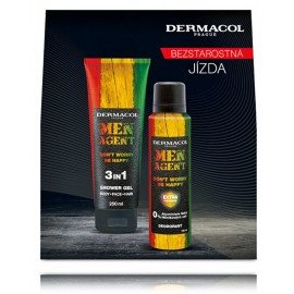 Dermacol Men Agent Don´t Worry Be Happy komplekts vīriešiem (250 ml. dušas želeja + 150 ml. izsmidzināms dezodorants)