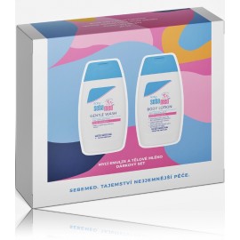 Sebamed Baby ķermeņa kopšanas komplekts bērniem (losjons 200 ml. + tīrīšanas līdzeklis 200 ml.)