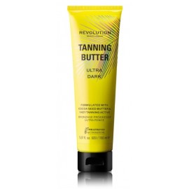 Makeup Revolution Beauty Buildable Tanning Butter Ultra Dark savaiminio įdegio kūno sviestas