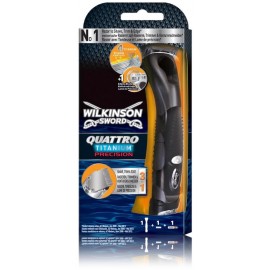 Wilkinson Sword Quattro Titanium elektriskais skuveklis vīriešiem