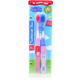 Air-Val Peppa Pig Toothbrush Duo Super Soft zobu birste bērniem