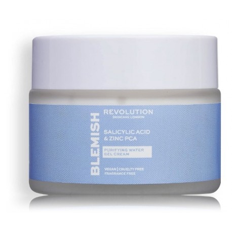 Revolution Skincare Blemish Salicylic Acid & Zinc PCA Purifying Water Gel mitrinošs gēla krēms problemātiskai sejas ādai