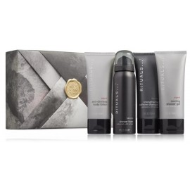 Rituals Homme komplekts (dušas putas 50 ml. + dušas želeja 70 ml. + šampūns 70 ml. + losjons 70 ml.)