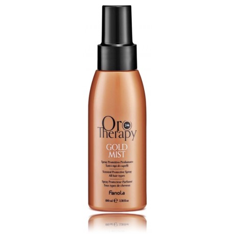 Fanola Oro Therapy Gold Mist Scented Protective Spray All Hair Types smaržīga aizsargājoša migla visiem matu tipiem