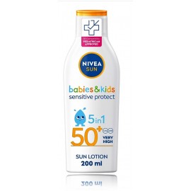 Nivea Babies&Kids Sensitive Protect 5in1 SPF50+ saules aizsarglosjons bērniem