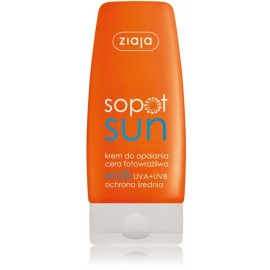 Ziaja Sopot Sun Cream SPF25 saules aizsargkrēms pret gaismu jutīgai sejai un ķermenim