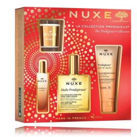 Nuxe Prodigieux Collection komplekts (sausā eļļa 100 ml. + EDP 15 ml. + dušas gēls 100 ml. + svece 70 g.)