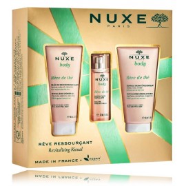 Nuxe Revitalising Ritual komplekts (dušas želeja 100 ml. + ķermeņa ūdens 30 ml. + ķermeņa skrubis 150 ml.)