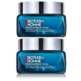 Biotherm Homme Force Supreme atjaunojošu sejas krēmu komplekts vīriešiem (50 ml. + 50 ml.)