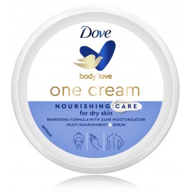 Dove Body Love Nourishing Care barojošs sejas, roku un ķermeņa krēms sausai ādai