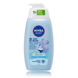 Nivea Baby 2in1 ķermeņa un matu mazgāšanas līdzeklis ar mandeļu eļļu