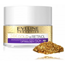 Eveline 24K Gold & Retinol Lifting Face Cream 50+ krēms nobriedušai sejas ādai