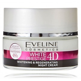 Eveline White Prestige 4D Whitening & Regenerating atjaunojošs nakts sejas krēms visiem ādas tipiem