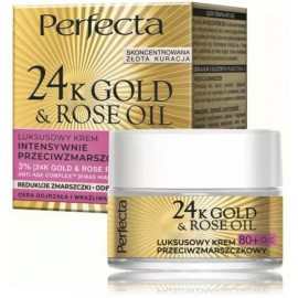 Perfecta 24K Gold & Rose Oil 80+ dienas un nakts pretgrumbu krēms nobriedušai/jutīgai ādai