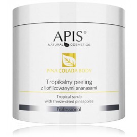 Apis Professional Pina Colada Body Tropical Scrub pretcelulīta ķermeņa skrubis ar liofilizētu ananāsu