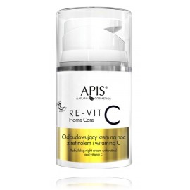 Apis Re-Vit C Home Care Rebuilding Night Cream atjaunojošs nakts sejas krēms ar retinolu un C vitamīnu