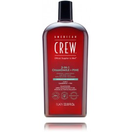 American Crew Chamomile + Pine 3in1 relaksējošs šampūns/kondicionieris/ķermeņa mazgāšanas līdzeklis vīriešiem