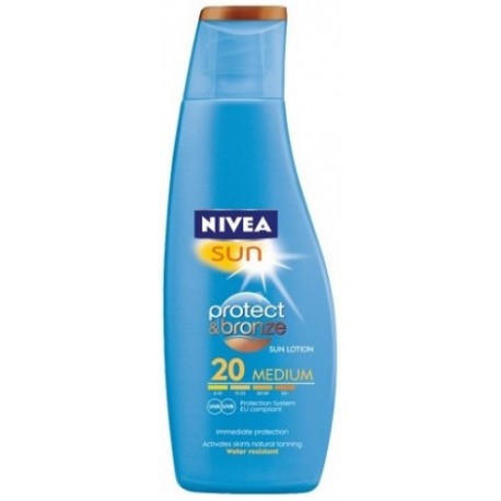 Nivea Sun Protect & Bronze солнцезащитный лосьон с SPF20 200 мл.