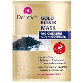 Dermacol Gold Elixir Caviar Mask jauninoša sejas maska (2x8 g.)
