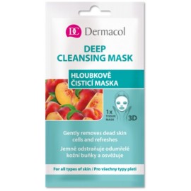 Dermacol Deep Cleansing dziļi attīroša lokšņu sejas maska 15 ml.