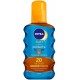 Nivea Sun Protect & Bronze saulesaizsargājoša izsmidzināma eļļa ar SPF20 200 ml.