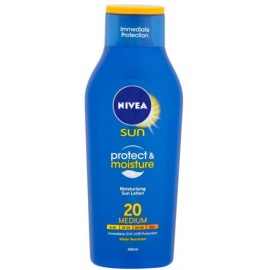 Nivea Sun Protect & Moisture mitrinošs losjons pret sauli ar SPF20 400 ml.