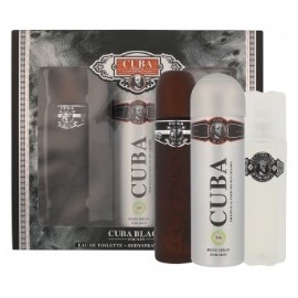 Cuba Black komplekts vīriešiem (100 ml. EDT + 100 ml. balzams pēc skūšanās + 200 ml. dezodorants)