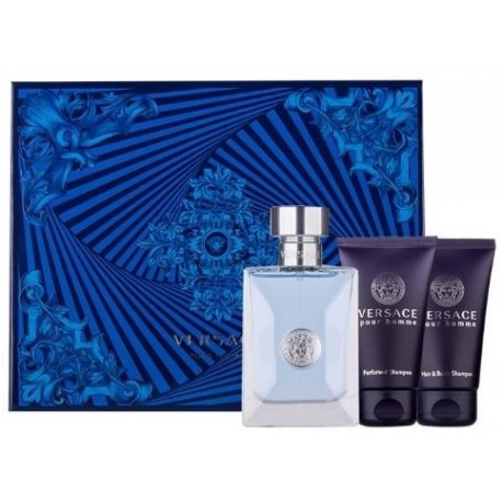 Versace pour Homme набор для мужчин (50 мл. EDT + 50 мл. Гель для душа + 50 мл. шампунь)