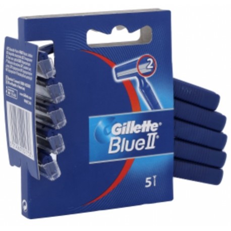 Gillette Blue II vienreizējie skuvekļi 5 gab.