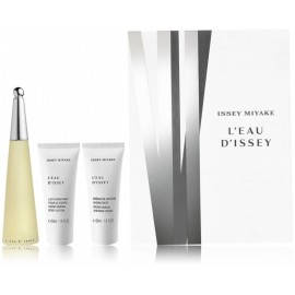 Issey Miyake L'eau D'Issey komplekts sievietēm (50 ml. EDT + 50 ml. ķermeņa losjons + 50 ml. dušas želeja)