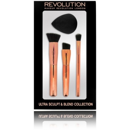 Makeup Revolution Ultra Sculpt & Blend Collection otiņu komplekts + meikapa sūklītis