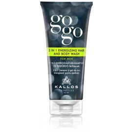 Kallos Gogo 2 in 1 Energizing matu un ķermeņa tīrīšanas līdzeklis vīriešiem 200 ml.