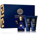 Versace Dylan Blue Pour Homme komplekts vīriešiem (50 ml. EDT + 50 ml. dušas želeja + 50 ml. balzams pēc skūšanās)