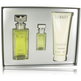 Calvin Klein Eternity komplekts sievietēm (100 ml. EDP + 10 ml. EDP + 200 ml. ķermeņa losjons)