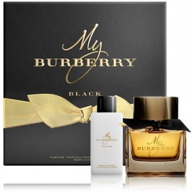 Burberry My Burberry Black Parfum Natural Spray komplekts sievietēm (50 ml. + 75 ml ķermeņa losjons)