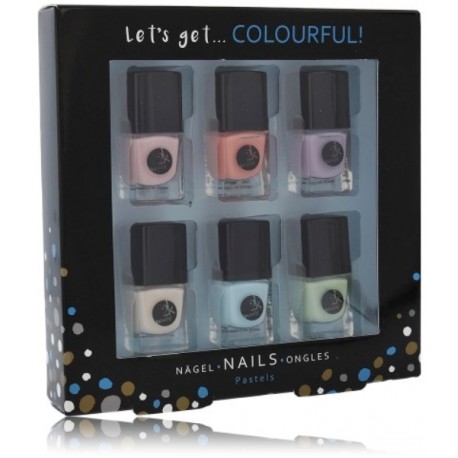 2K Let´s Get Colourful! Pastels Nail Polish nagu laku komplekts (6 x 5 ml.)