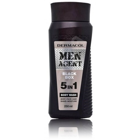 DERMACOL Men Agent 5v1 Black Box Гель для душа для мужчин 250 мл.