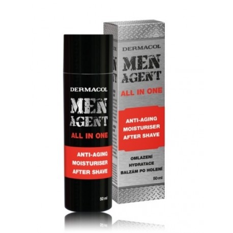 Dermacol Men Agent Anti-Aging mitrinošs balzams pēc skūšanās 50 ml.