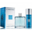 Azzaro Chrome komplekts vīriešiem (100 ml. EDT + 150 ml. pūšams dezodorants)