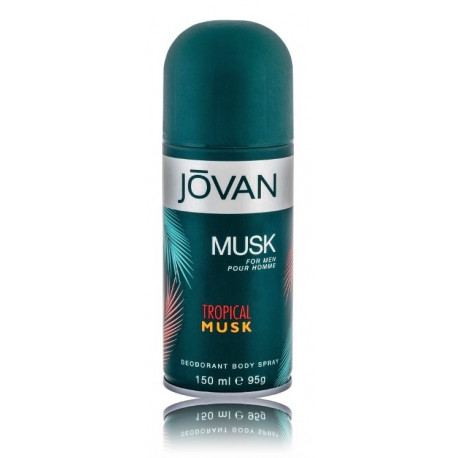 Jovan Tropical Musk izsmidzināms dezodorants vīriešiem 150 ml.