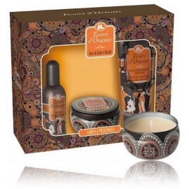 Tesori D Oriente Lotus Flower & Acacia´s Milk komplekts sievietēm (100 ml. EDT + 250 ml. dušas krēms + aromātiska svece)