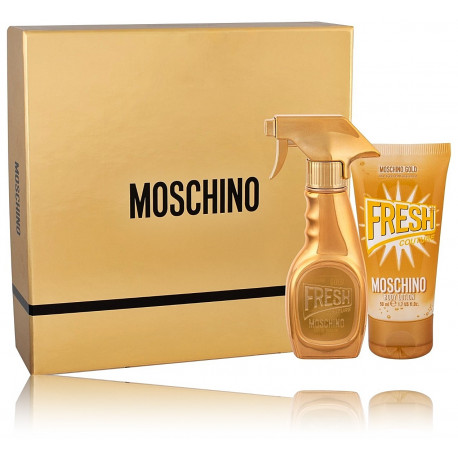 Moschino Gold Fresh Couture komplekts sievietēm (30 ml. EDT + 50 ml. ķermeņa pieniņš)