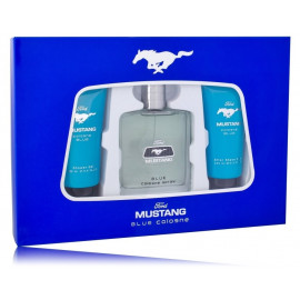 Mustang Blue Mustang komplekts vīriešiem (100 ml. EDC + 100 ml. dušas želeja + 100 ml. balzams pēc skūšanās)