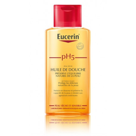 Eucerin Lipid-replenishing pH5 Shower Oil eļļas bāzes tīrīšanas līdzeklis sausai ādai 200 ml.