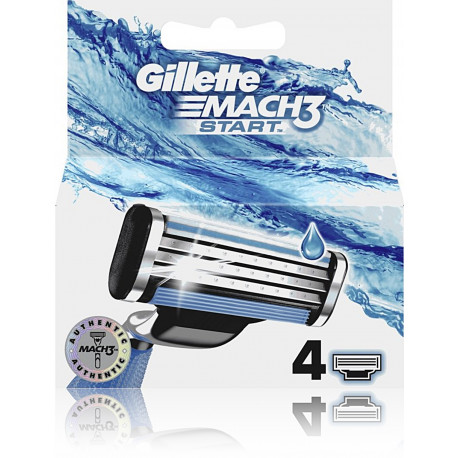 Gillette Mach3 Start skuvekļa galviņas 4 gab.